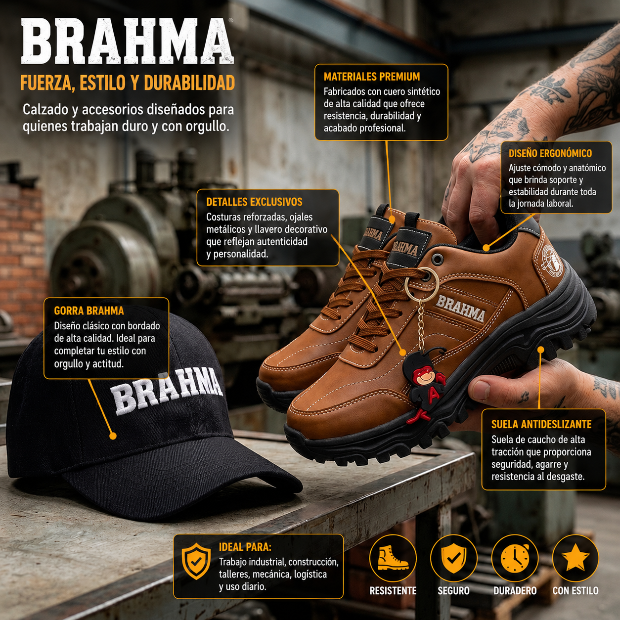 Estilo que Impone Respeto - Diseño BRAHMA